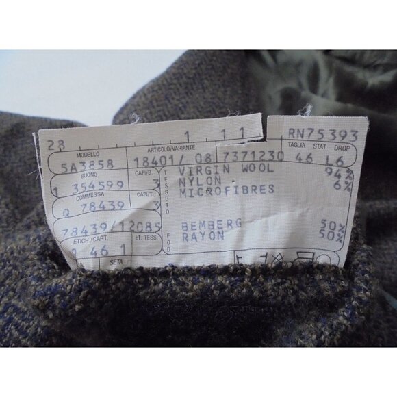 Men's Fabio Inghirami Virgin Wool 3 Button Coat Size 46 (Made in Italy) - Picture 2 of 9